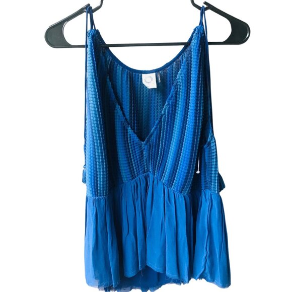 Akemi and Kin Blue Sleeveless Top Sx S - Picture 1 of 5